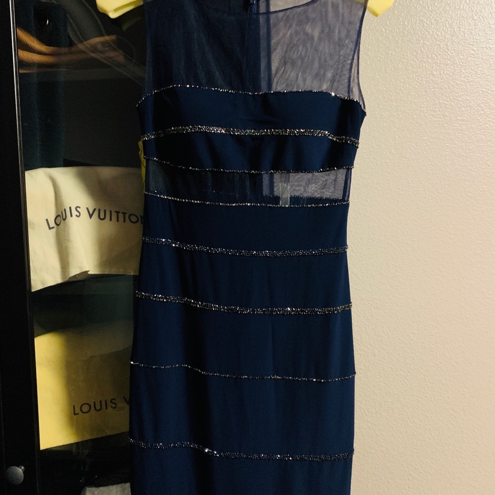 Mignon Navy Blue Cocktail Dress - Picture 4 of 5